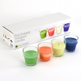 4 Fruit Scented Flowerpot Candles